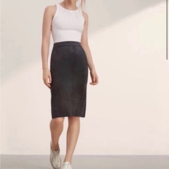 Aritzia Faux Suede Skirt - Picture 1 of 4